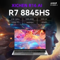 2025  A16  AMD Ryzen™7 8845HS 5.10GHz 16 '2.5K IPS 165Hz laptop DDR5  SSD WiFi 6 tastiera retroilluminata AIPC Windows11Pro BT