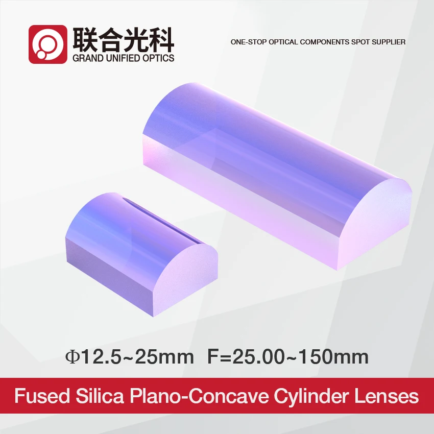 

UV Fused Silica Round Plano Convex Cylinder Lenses Diameter 12.5mm