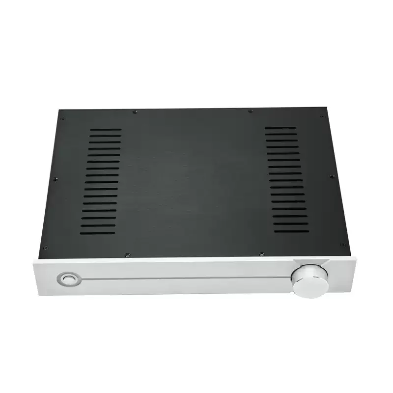 Hezhi Audio WA187 430*70*312mm All-Aluminum Preamp Case Amplifier Chassis DAC Decoder Box Shell
