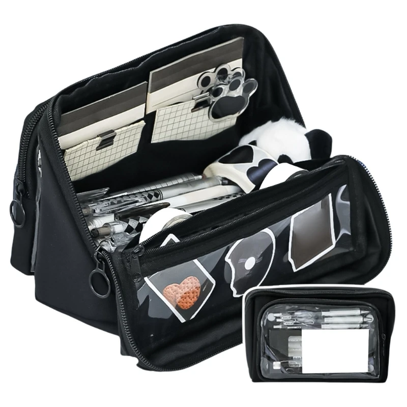 Estuche lápiz capacidad 9 compartimentos bolsas lápiz lápiz