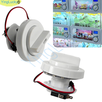 Rotary button round knob with LED for key switch Children's ball toy hand-made twister for gashapon machine card vending machine