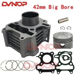 42mm Scooter Cylinder for SYM MIO50 Fiddle 2 Jet 4 Allo Cello 50cc Awa XS1P37QMA QJ50QT-18D12100-AMA-000 4-stroke engine part