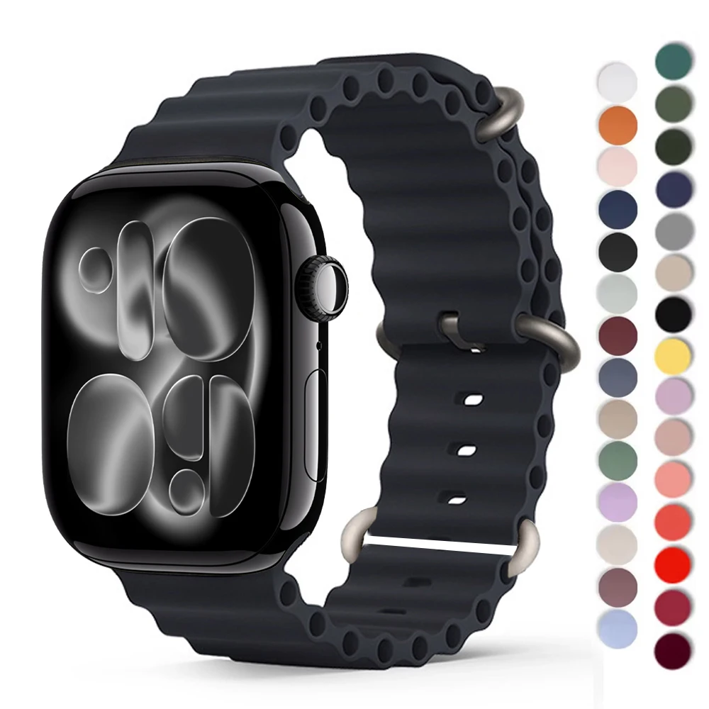 المحيط الفرقة لساعة أبل 2026 3 49 مللي متر 46 مللي متر 45 مللي متر 44 مللي متر 42 مللي متر 40 41 الرياضة سوار كوريا iWatch سلسلة 11 10 9 7 8 5 6 SE حزام #3