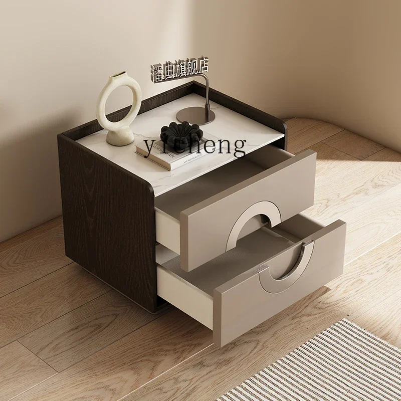y8-bedside tle flat for small coffee tle cute storage box creative light luxury high sense all solid wood