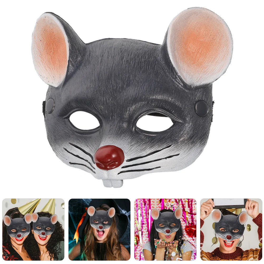 

2 шт., карнавальные маски для крыс на Хэллоуин, легкая, удобная посадка, реалистичная маска животного для взрослых, вечеринок, маска для лица на Хэллоуин