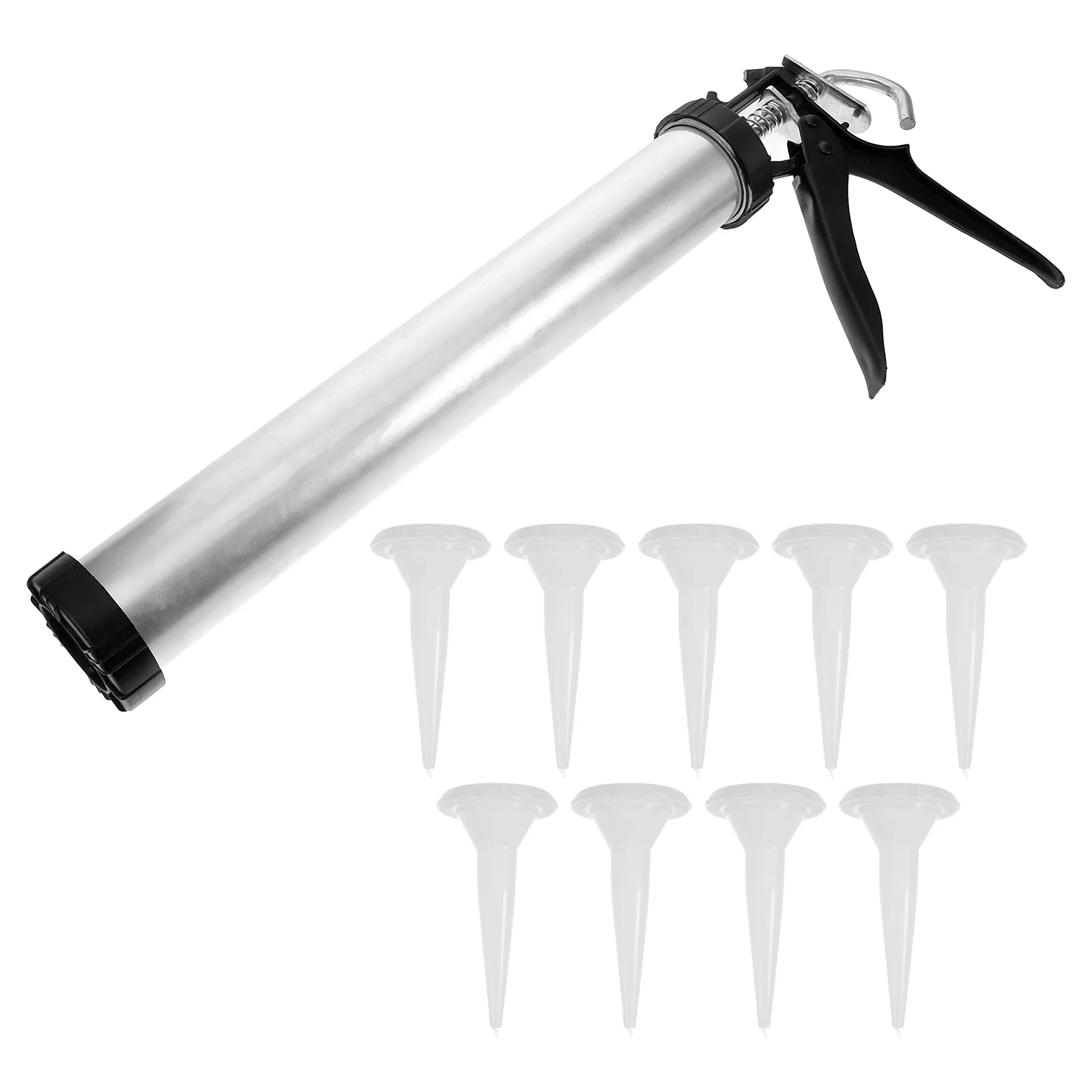 

1 set Portable Caulking Tool Metal Adhesive Applicator Sealant Glue Device Smoothing Corner Home Repair Tool for Sturdy