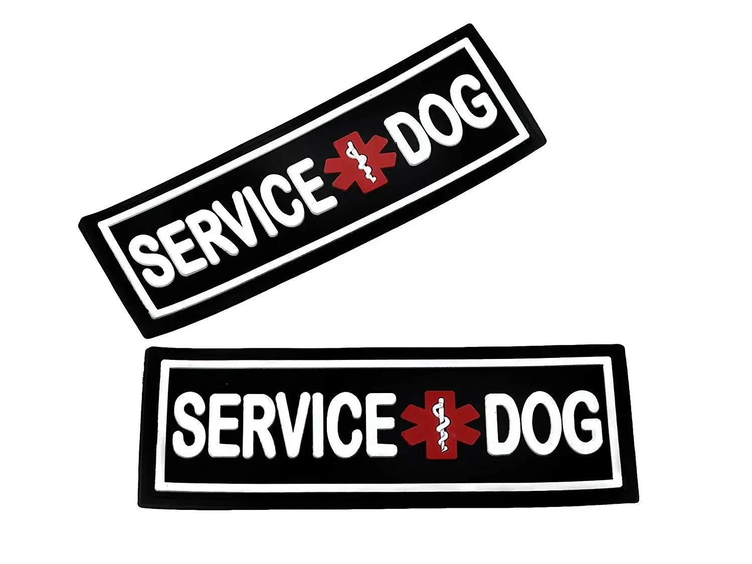 PVC Service Dog ESA patch Dogline Emotional Support Animal Patch Hook back for Dog Harness and Vest