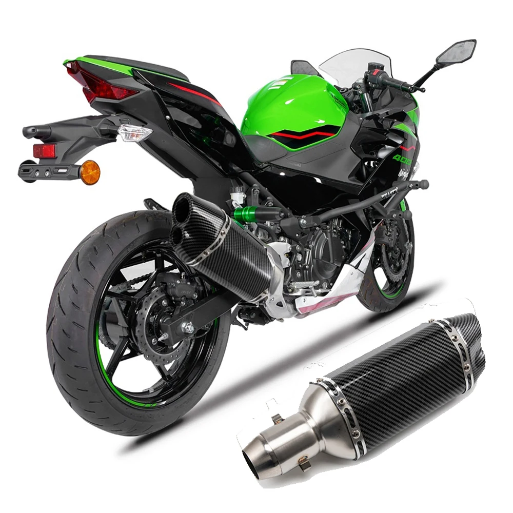 36MM Universal Motorcycle Exhaust Pipe With Muffler DB Killer Escape Moto For Yamaha Honda Duke Kawasaki Ducati Slip-on