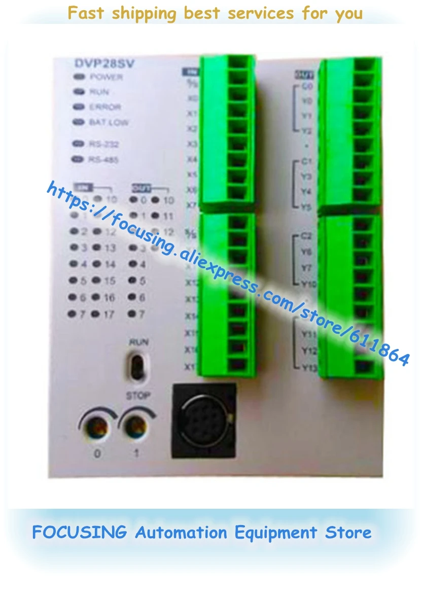 DVP28SV11R PLC New Original SV Series 24VDC 16DI 12DO Relay Output