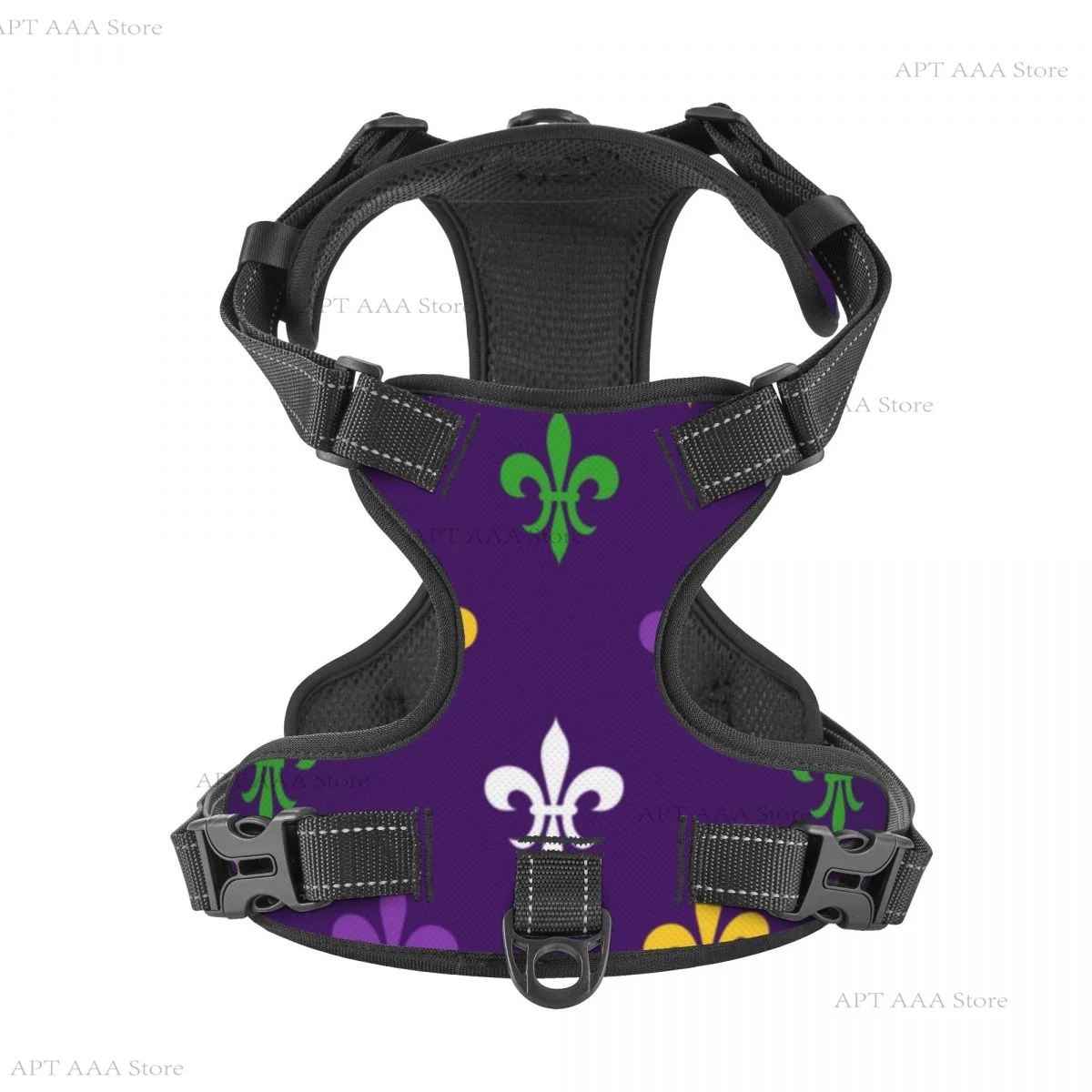 

Pet Cat Dog Harness for Dogs Adjustable Pet Harness Reflective Mardi Gras Service Training Easy Control