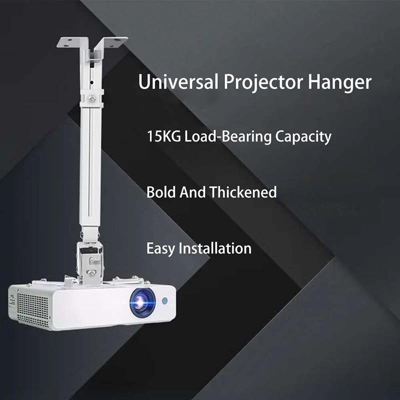 Thinyou Projector Mount Universal Stand Ceiling Adjustable Extendable strechable Mount Wall Holder Hanging Projection Bracke