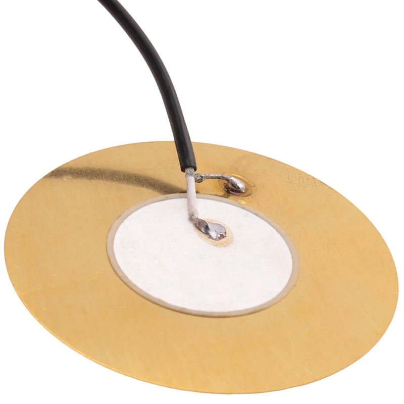 2Pcs 50MM Guitar Pickup Piezo Transducer Prewired Amplifier With 6.35MM Output Jack For Acoustic Guitar Ukulele Cigar Box Guitar