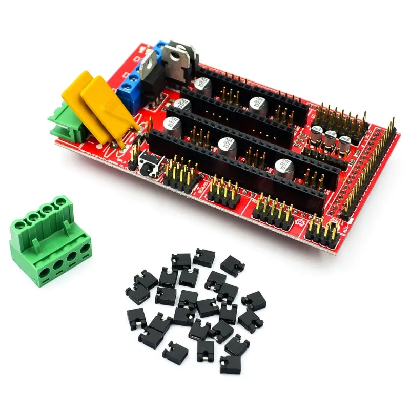طابعة ثلاثية الأبعاد RAMPS 1.4 1.5 1.6 لوحة تحكم متوافقة مع التحكم في الطابعة RepRap