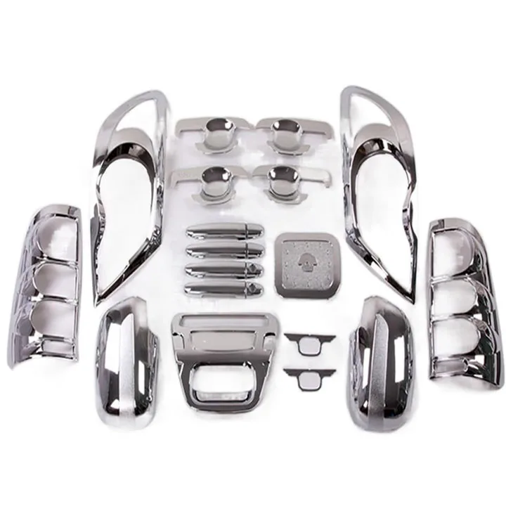 

Крутые автомобильные крутые детали отделки автомобиля для Hilux VIGO 2005, хромированный комплект, 22 шт./компл., аксессуары Hilux