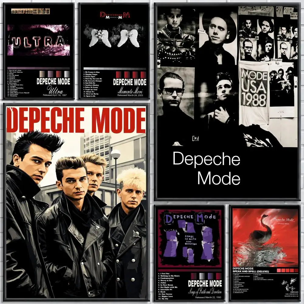 Band D-DEPECHE MODE Painting Calligraphy Stylish Canvas Poster Wall Art for Living Room Bedroom Cafe Office Decor Gift