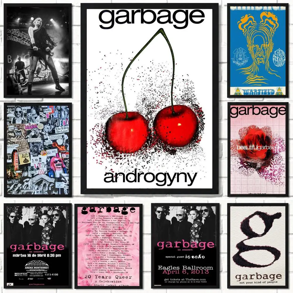 band G-Garbage-E Poster Self Adhesive Wall Decor for Modern Home Cafe Office and Bar