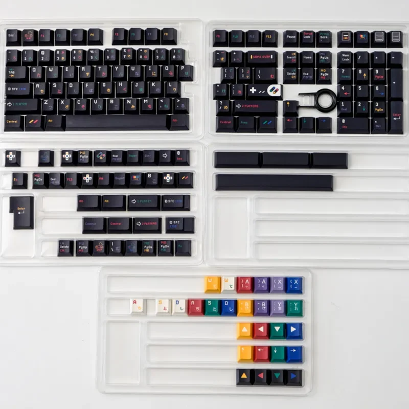 151 Key For Retro Super SFC Theme PBT Material Dye Sub Cherry Profile Keycap Set For MX Switch Gaming Mechanical Keyboard
