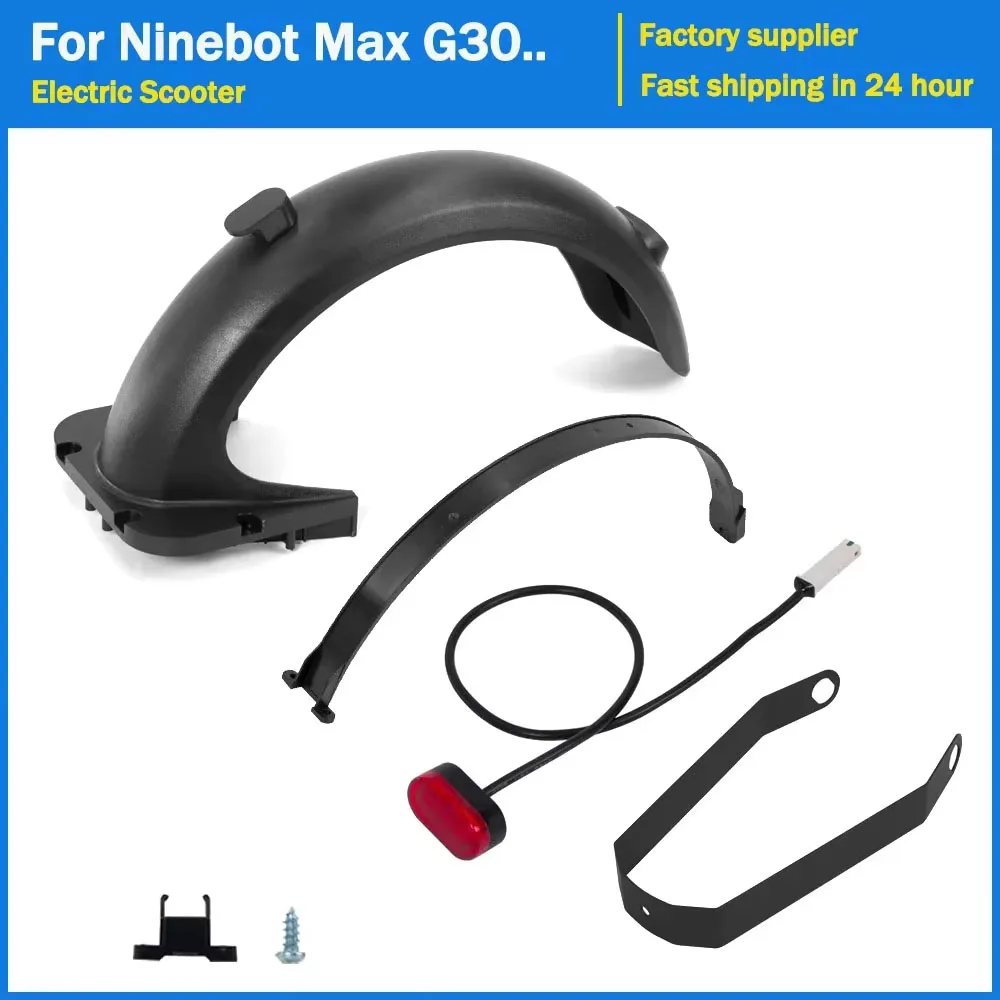 Kotflügel hinten, Kotflügel-Stützhalterung, Reparatur, schwarze Kits für Segway Ninebot Max G30 G30LP G30D Elektroroller, Kotflügel-Zubehör