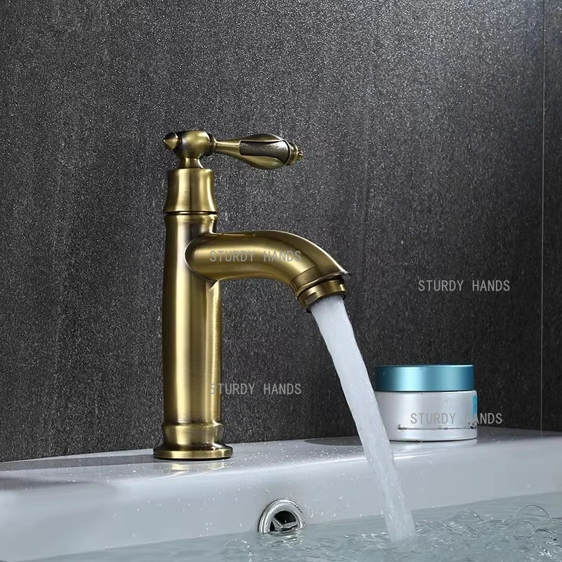 1pc Metal Single Cooling Faucet Single Handle Single Hole Faucet Bathroom/kitchen Sink Faucet Household Hardware Accessories