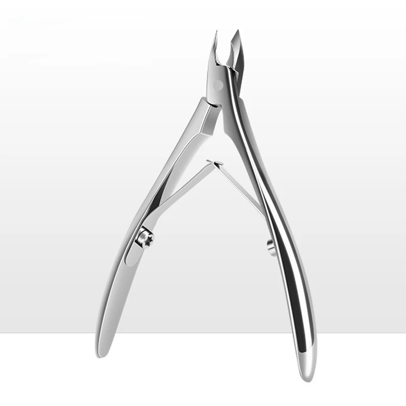 Prego cutícula nipper manicure tesoura de aço inoxidável clipper removedor de pele morta tesoura empurrador ferramenta trimmer cortadores de cutícula