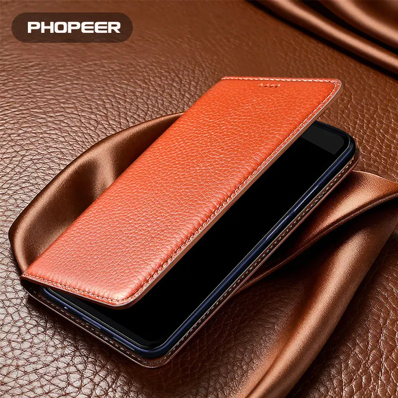 Luxury Genuine Leather Cases For Samsung Galaxy A10 A20 A30 A40 A50 A60 A70 A80 A90 A90 4G A90 5G Lychee Texture Phone Case
