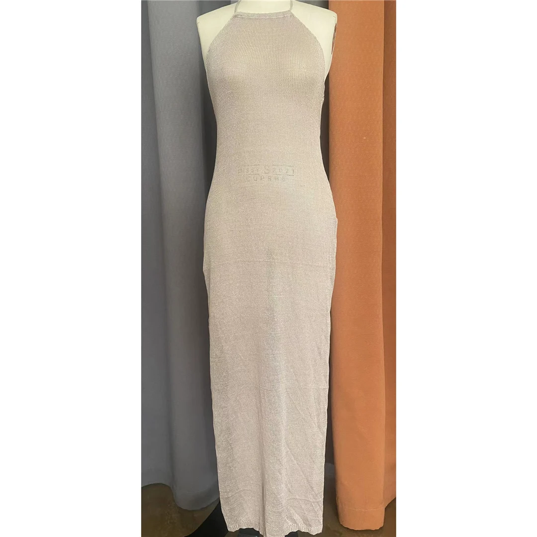 XS - L 12 Farben, hochgeschlitztes, gehäkeltes, gestricktes Tunika-Strandkleid, Strandkleid, Strandmode, Damen V5316 – Detail 32
