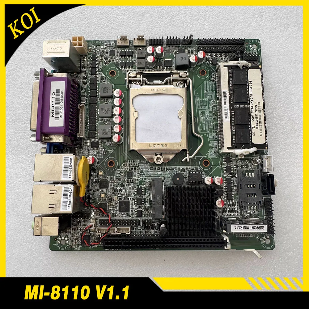 

Материнская плата MI-8110 V1.1 с двумя сетевыми портами