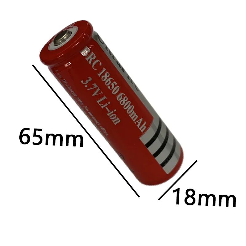 18650 Batterie 3,7 przeciwko 6800mAh Wiederaufladbare Liion Batterie Für Led Taschenlampe Batery Litio Batterie