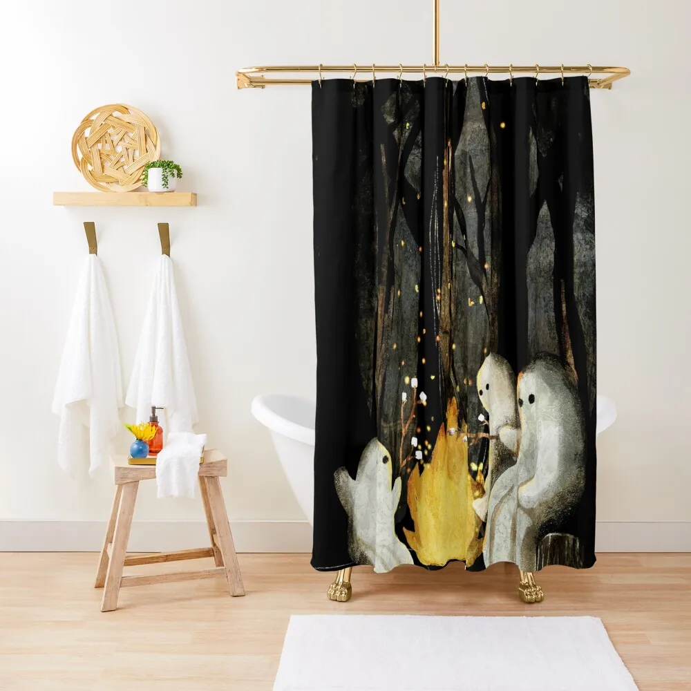 

Marshmallows and ghost stories Shower Curtain Bathroom Showers For The Bathroom Shower Bathroom Curtain