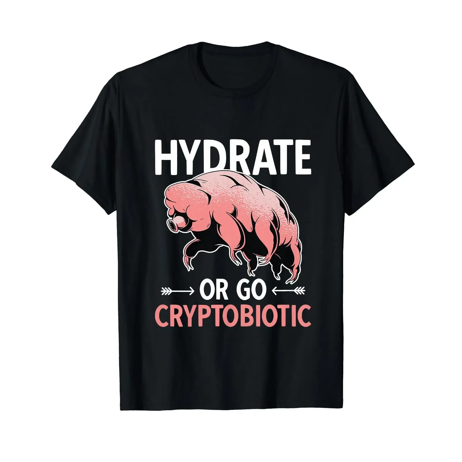 Tardigrade microbiology biologist water bear T shirt vintage Washed Casual designer clothes fashion streetwear Breathable
