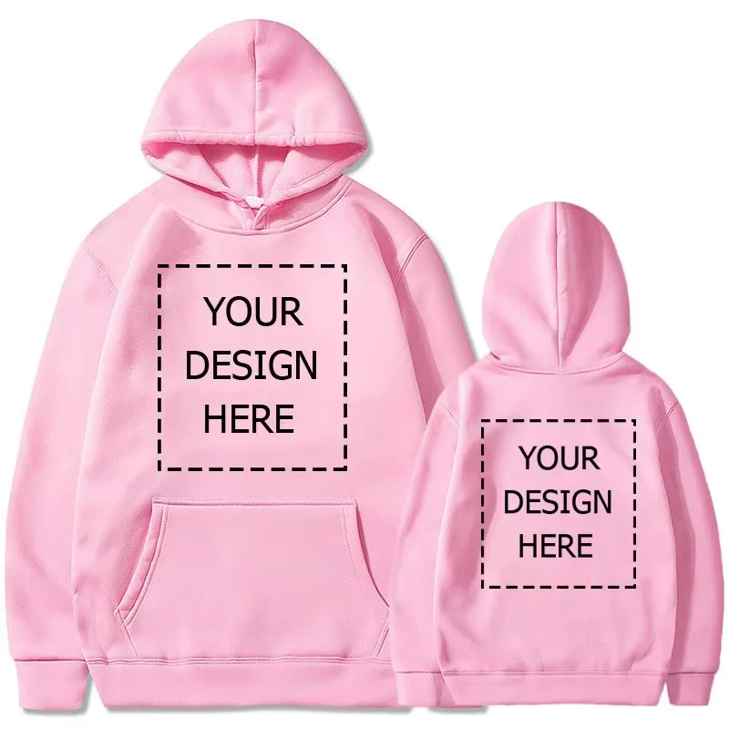 Hoodie custom printed logo group annual meeting culture shirt advertising shirt custom long-sleeved loose hooded coat work cloth