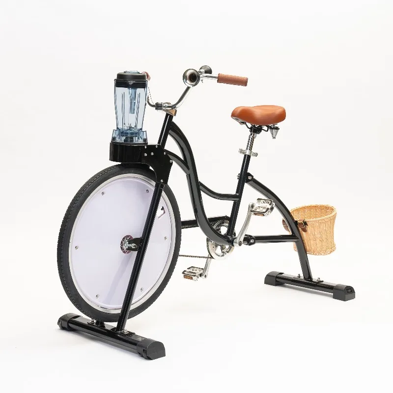 2025 Fruit Smoothie Fixed Gear Bike with Blender, Fruit Juicer, Non-Electric Robot Power Adult Mixed Bicycle