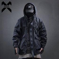 11 BYBB'S DARK 2025 Tactical Jackets Hooded Windbreaker Mens Cargo Function Jacket Fashion Coats Outwear Techwear Streetwear  ﻿