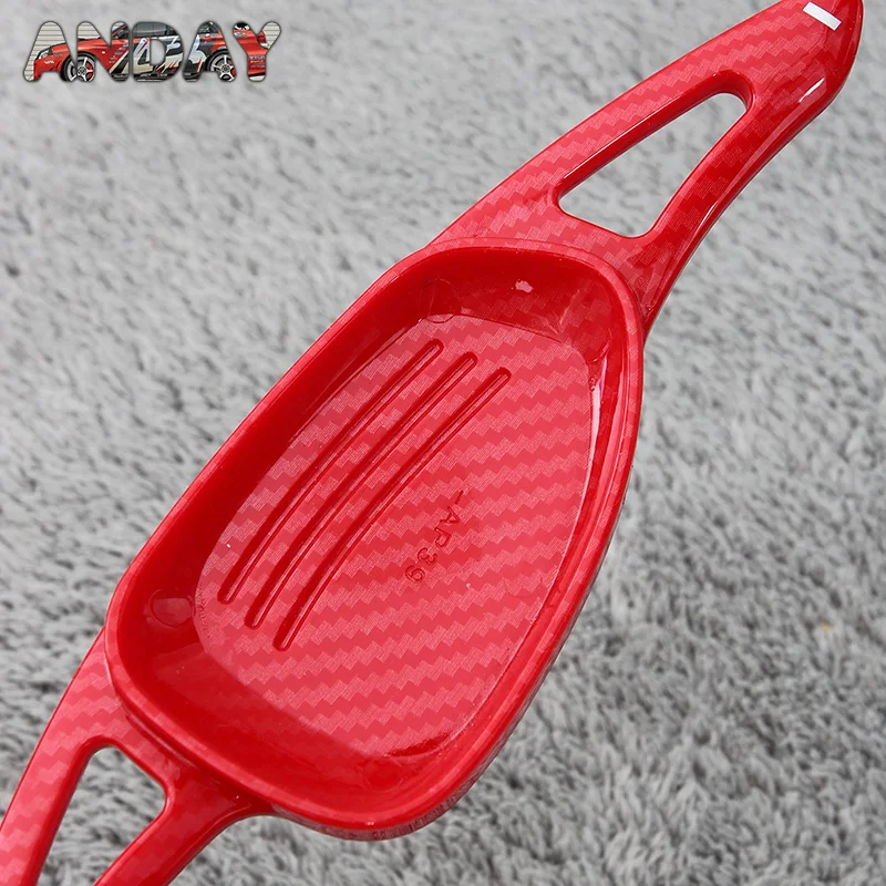For Audi A5 coupe 45TFSI quattro(2016）S5 3.0T Sportback(2016）Car Steering Wheel Paddle Shifter ABS Carbon Fiber Trim Accessories 5