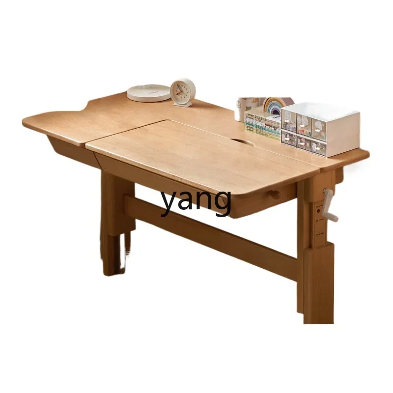 

LH Solid wood learning desks and chairs Solid wood writing lifting desk