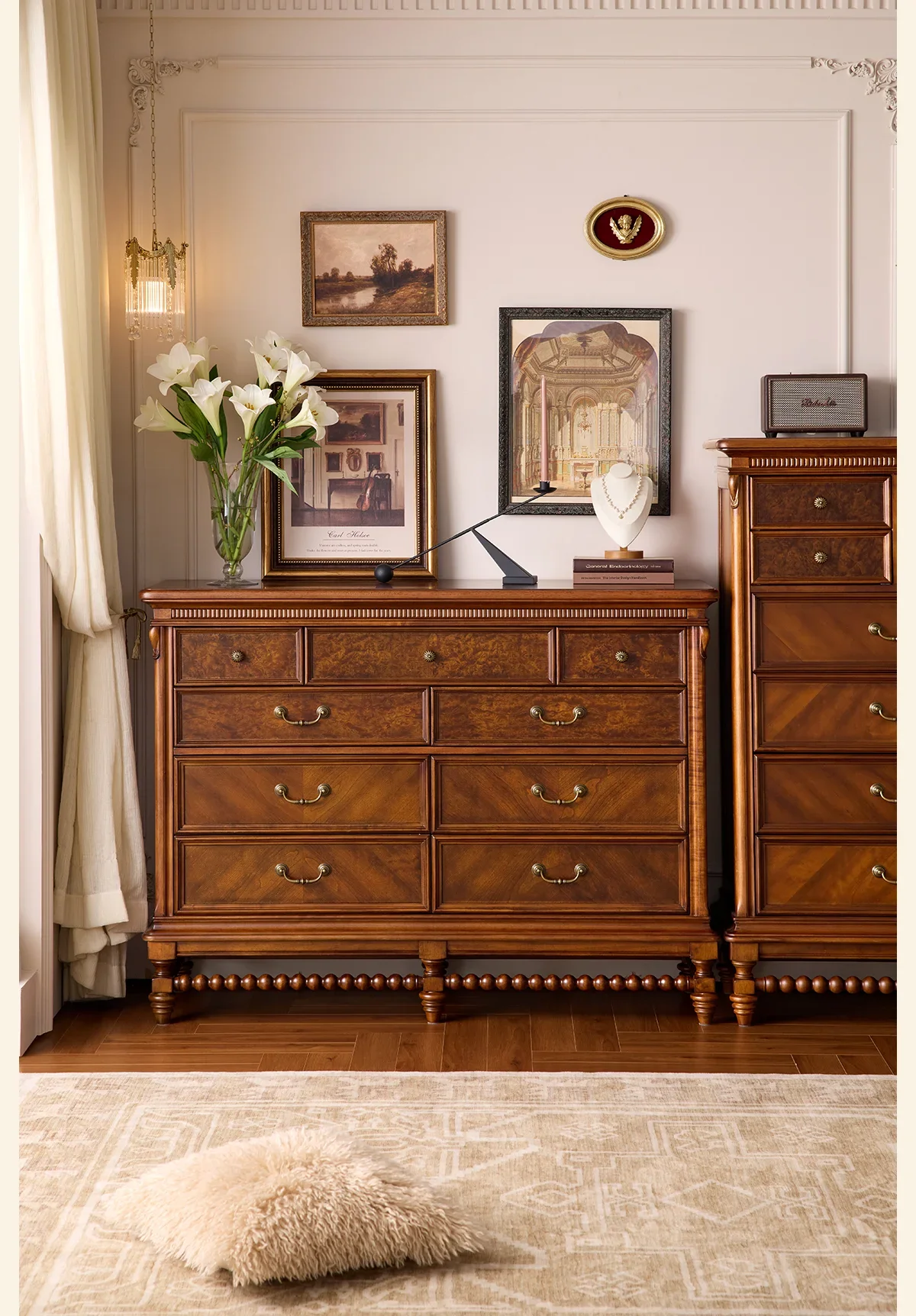 PYH solid wood chest small apartment bedroom nine bucket locker living room locker