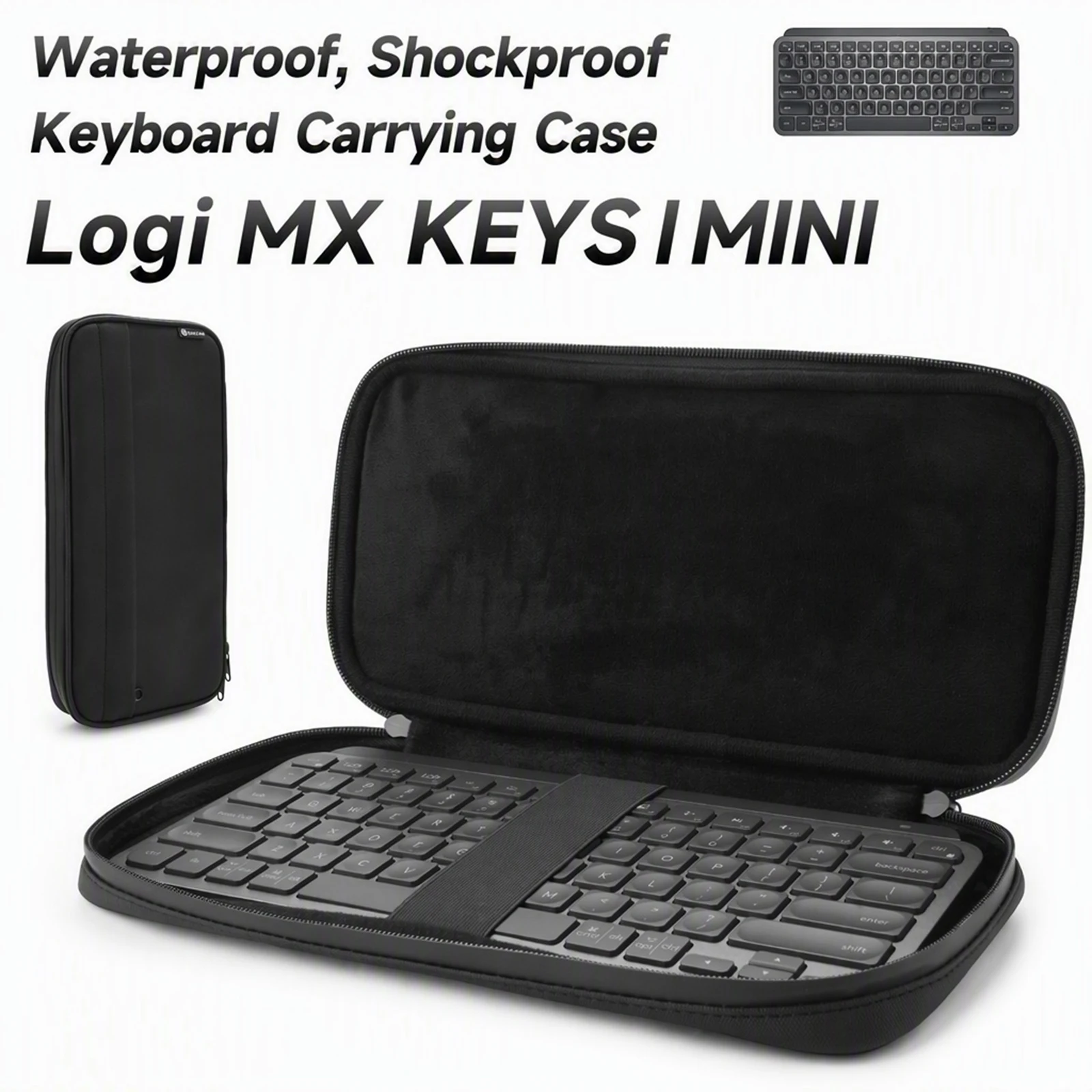 Keyboard Storage Bag for MX Keys Mini 900D Nylon Travel Carrying Case Keyboards Safe Organizer Pouch Portable Handheld Bags