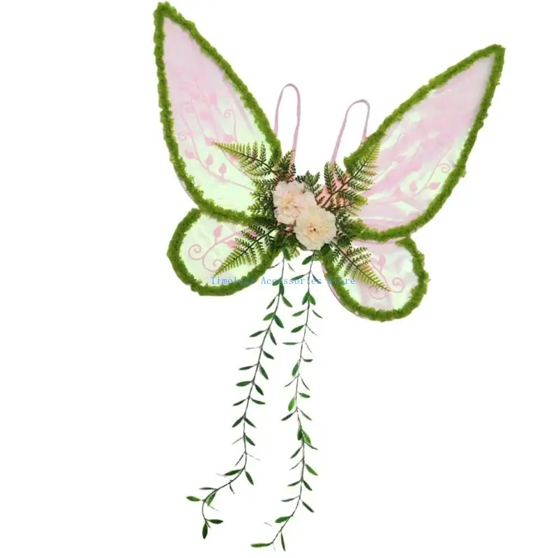 97QE Farbverlaufs-Schmetterlingsflügel-Kostümzubehör für Erwachsene und Kinder mit robuster Drahtstruktur, perfekt für