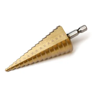 HSS Titanium Straight Groove Stiefbohrmaschine, Hochgeschwindigkeitsstahl, Metall, Holzschneider, Bohrwerkzeugset, 4-32 mm, 4-20 mm, 3pcs 6 Hauptverkaufsbrillen 4 Grad - №6