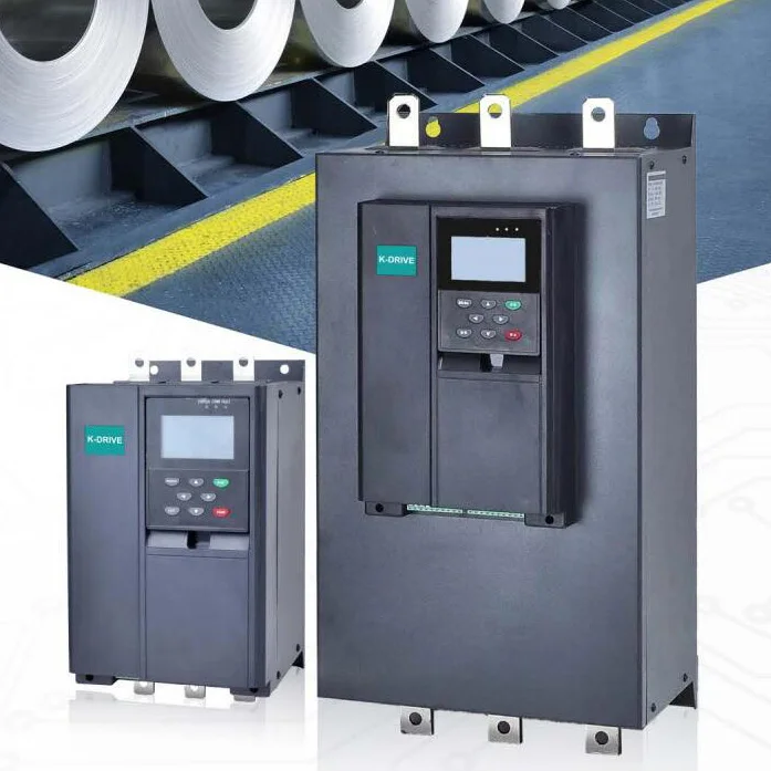 K-Drive KSS90 AC 380V Power Saver Energy 0.4-500KW 3 Phase Motor Soft Starter Built-In Bypass Customizable CE ISO Certification