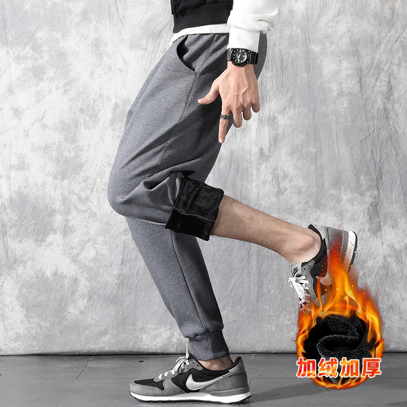 

2023 Autumn And Winter Cotton Pants with Plush And Thickening To Keep Warm High End Casual Handsome Outdoor Essential Pants