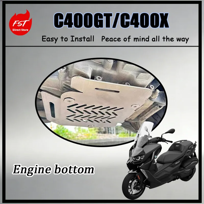 

FOR Aluminum Alloy Skid Plate Guard for C400GT C400X VOGE 350 SR4 MAX Motorcycle Engine Chassis Protection Cover