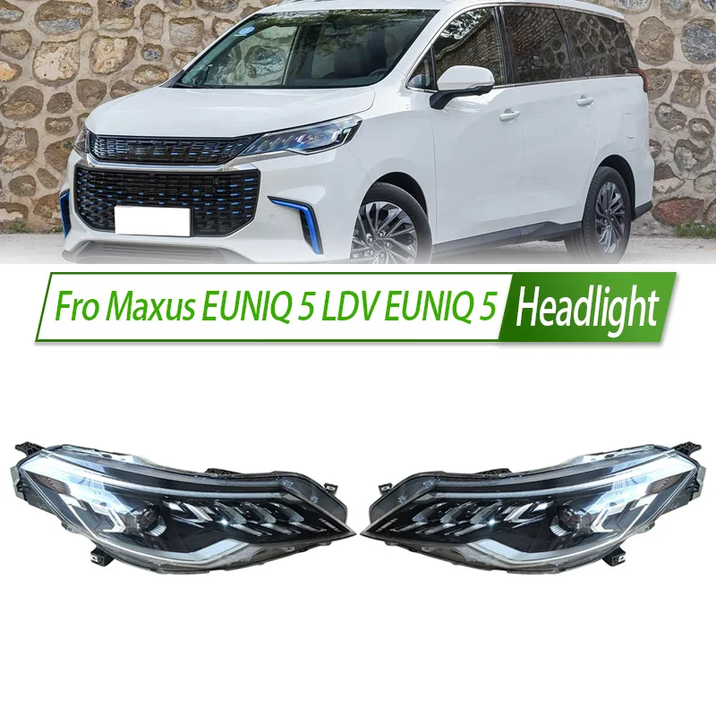 

Fro Maxus EUNIQ 5 LDV EUNIQ 5, фара в сборе, OEM-стиль, передняя лампа накаливания, цоколь Plug & Play, замена