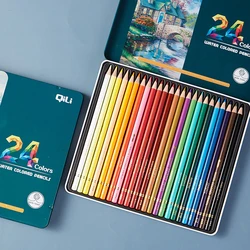 12/24 Color Water-soluble Colored Pencil Set Art Professional Graffiti Painting Pencil Design and Creation Art Stationery