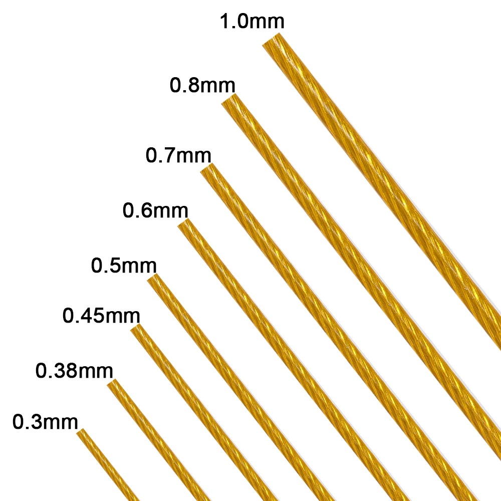 1 rotolo in acciaio inossidabile 0.3-1.0mm resistente forte linea di perline filo corde di gioielli stringa per la creazione di gioielli collana braccialetto fai da te