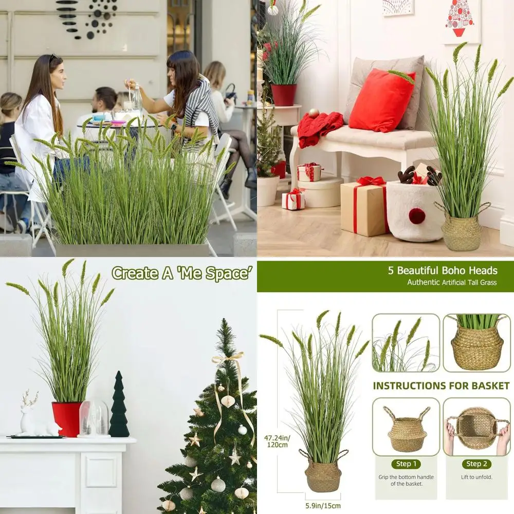 

Искусственные зеленые луковые растения высотой 47 дюймов в горшке для декора внутри и снаружи помещений