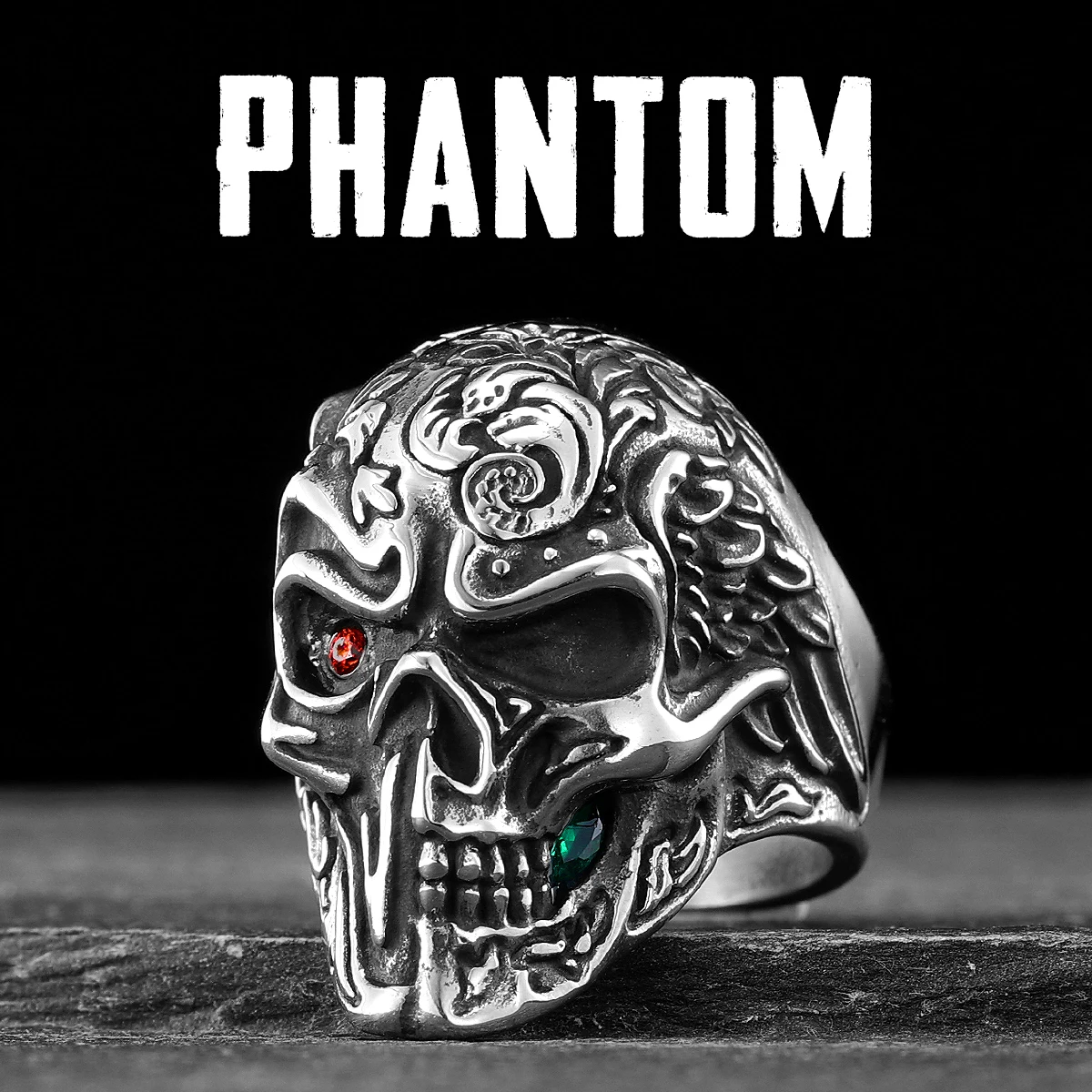 

Phantom Skull Unique Stainless Steel Men Rings Punk New In For Male Women Fashion Jewelry Creativity Gift Wholesale Dropshiping