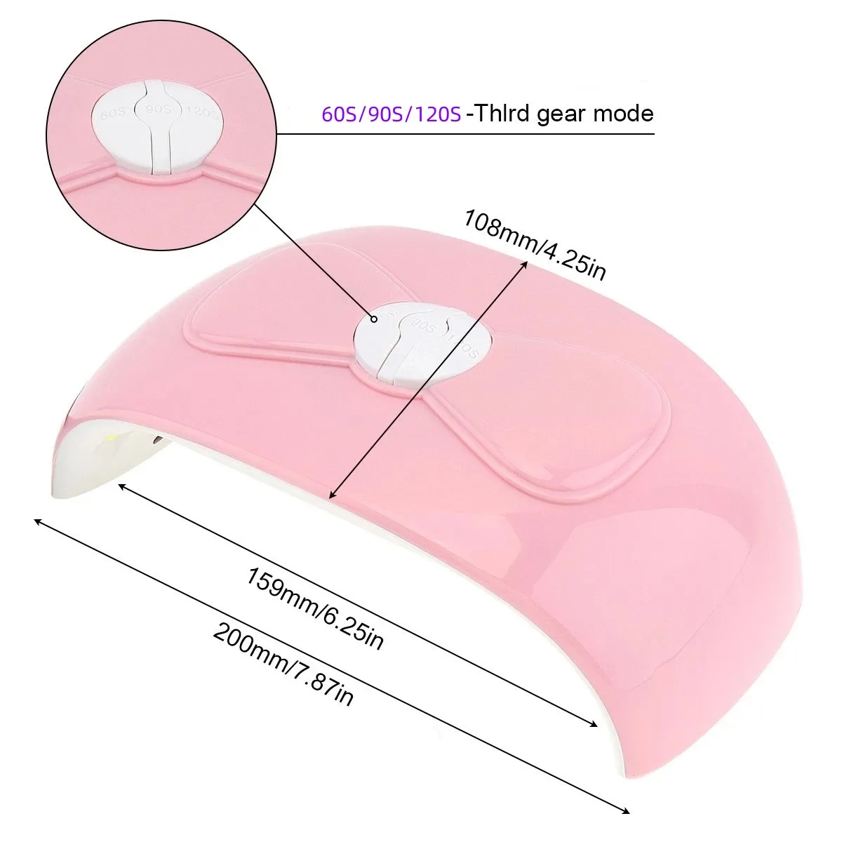 Nail Dryer LED Nail Lamp UV Lamp for Curing All Gel Nail Polish With Motion Sensing Manicure Pedicure Salon Tool Gift