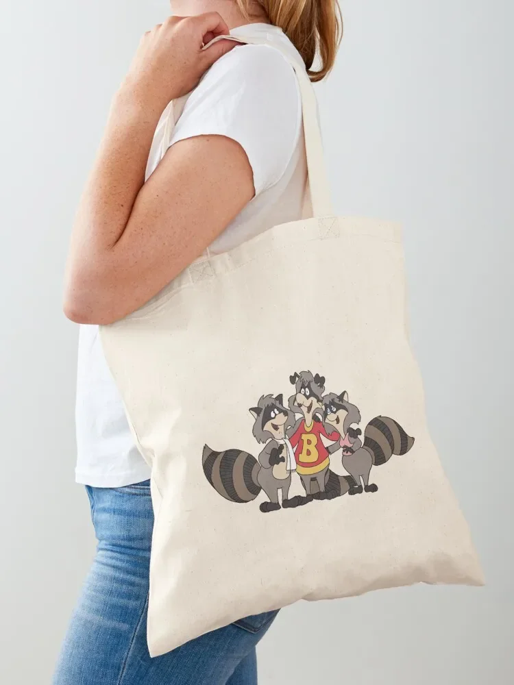 Raccoons Friends Tote Bag Big bag Woman shopper bag custom canvas