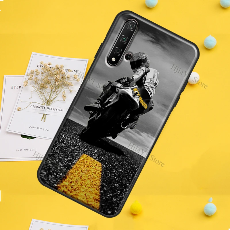 Moto Cross Motorcycle Sports Case For Huawei P30 P20 P40 P60 Pro P Smart Nova 9 5T Honor Magic 5 Lite X8 X9a 50 70 Cover
